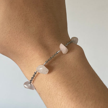 BRACELET QUARTZ ROSE