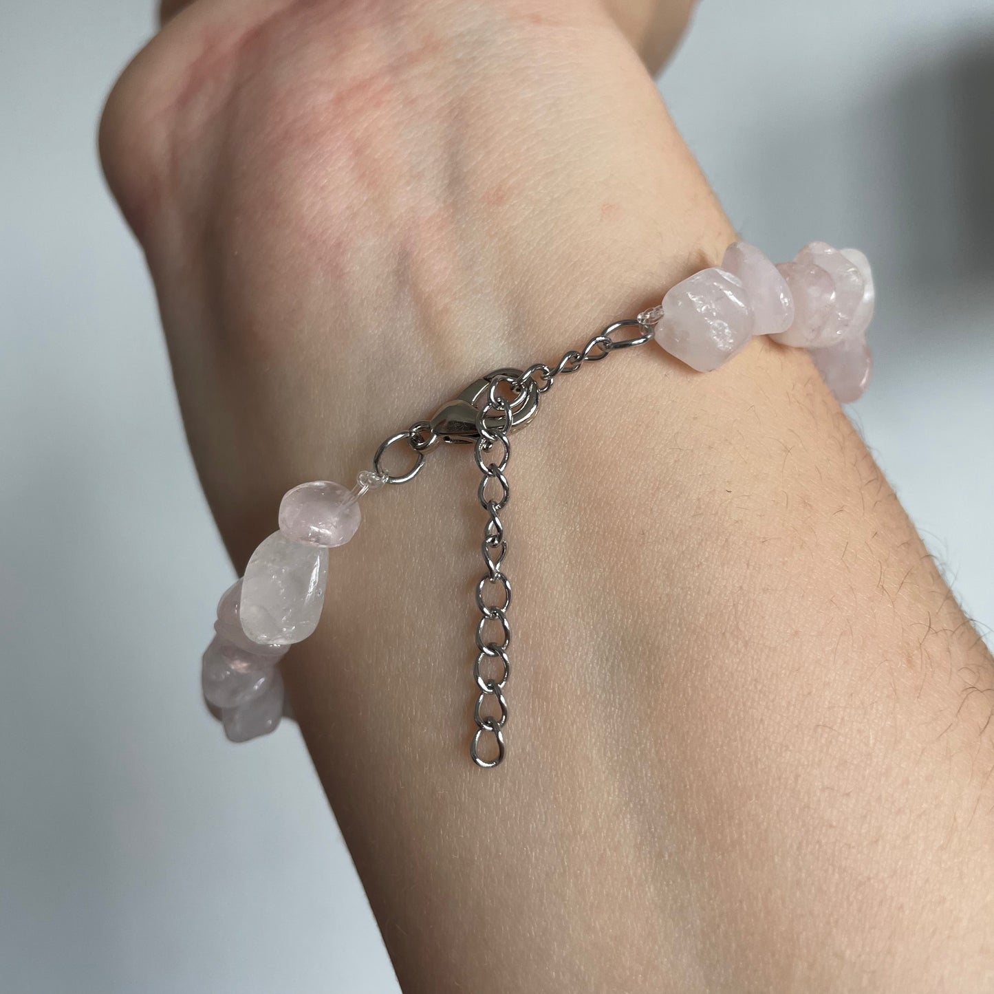 BRACELET BAROQUE QUARTZ ROSE