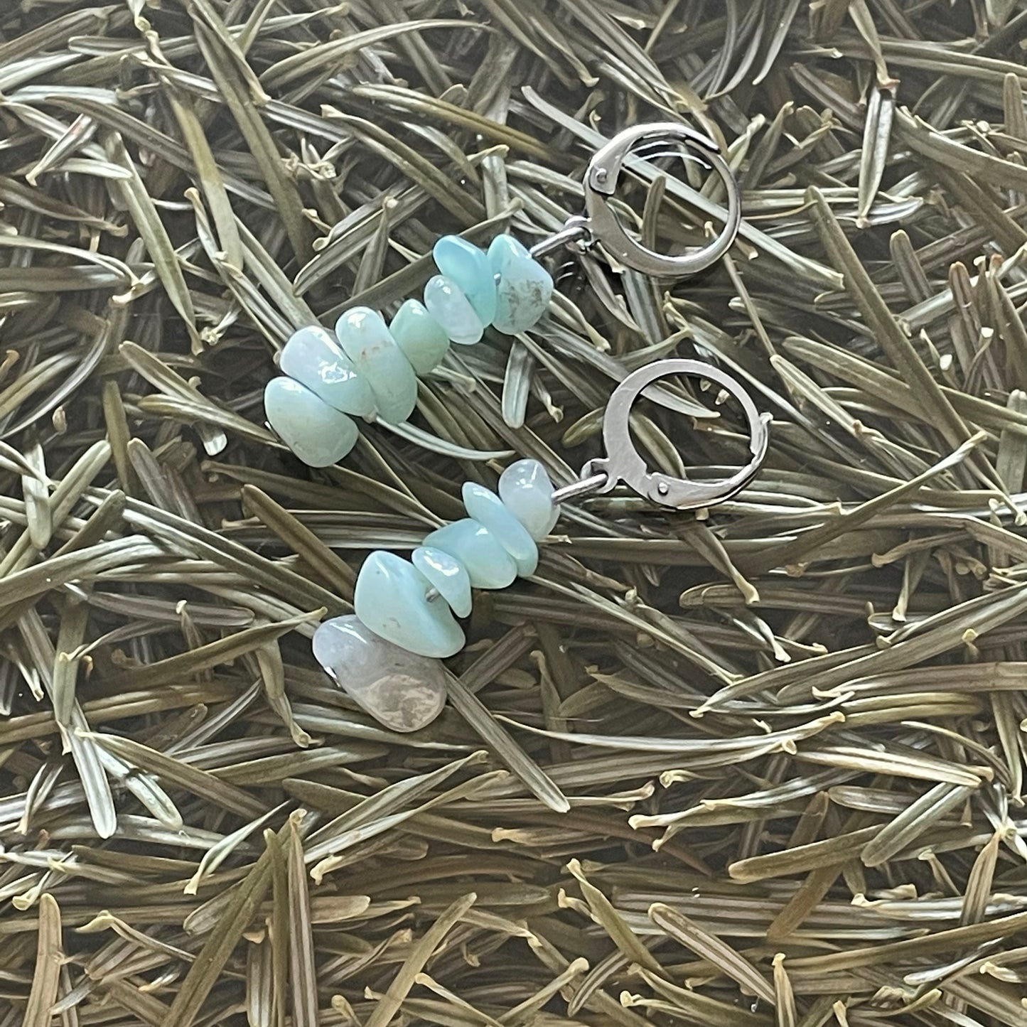 BOUCLES D'OREILLES AMAZONITE