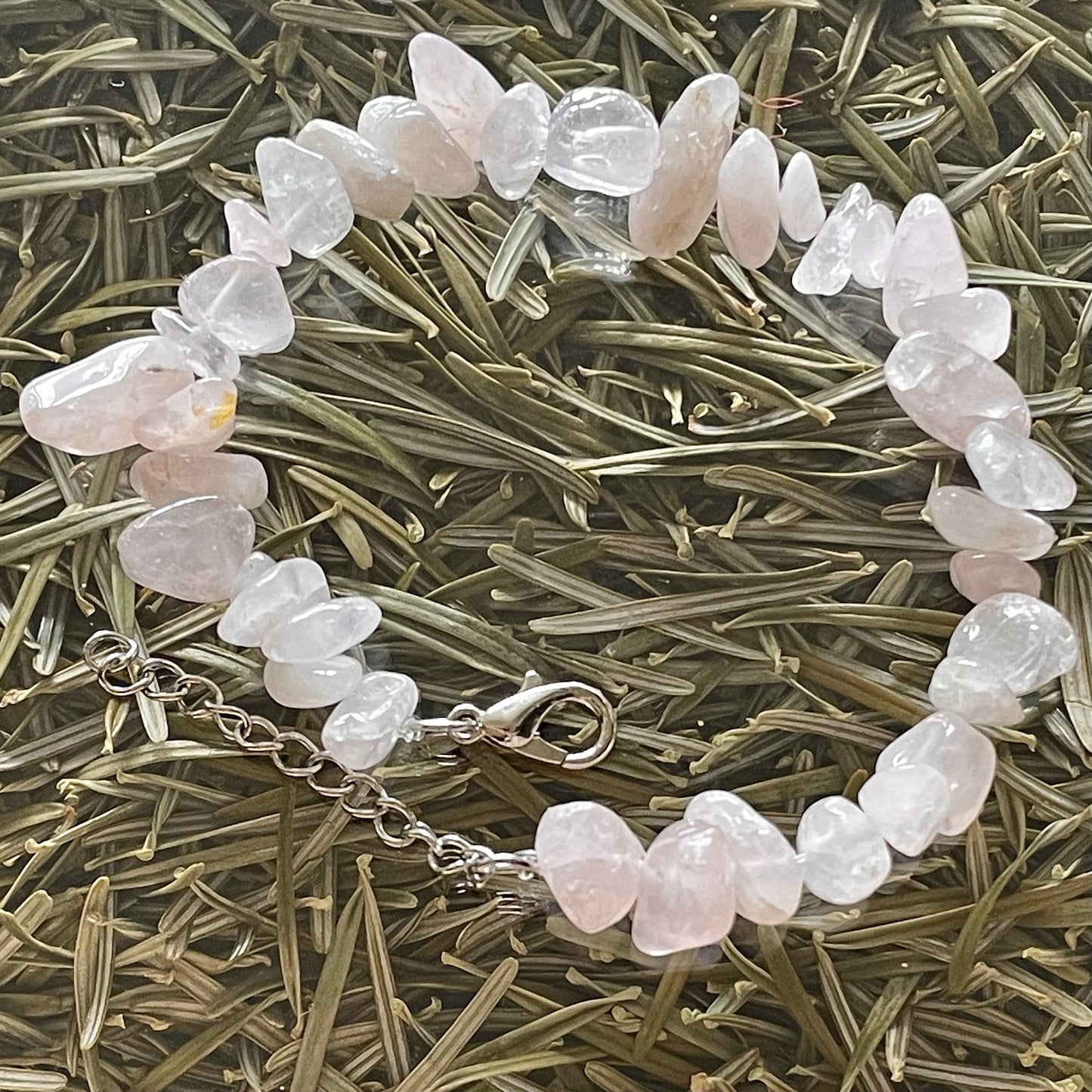 BRACELET BAROQUE QUARTZ ROSE